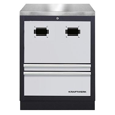 Kraftwerk Schrank Kabelaufroller+rostf. Platte (68 cm, 91 cm) (3964-28-98)