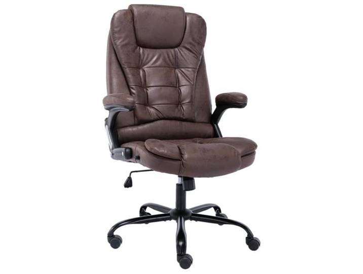 Fauteuil de bureau - JM - charge max : 110 kg - Marron foncé Cuir véritable