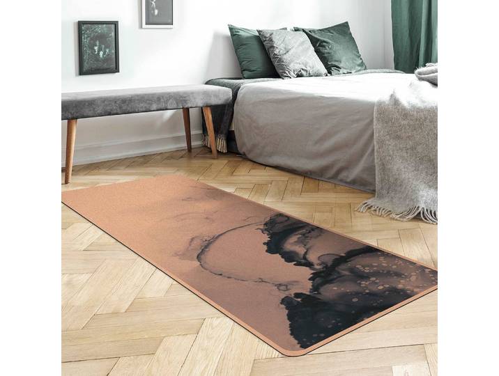 Läufer/Yogamatte Spiel der Farben 183 x 61cm Blau