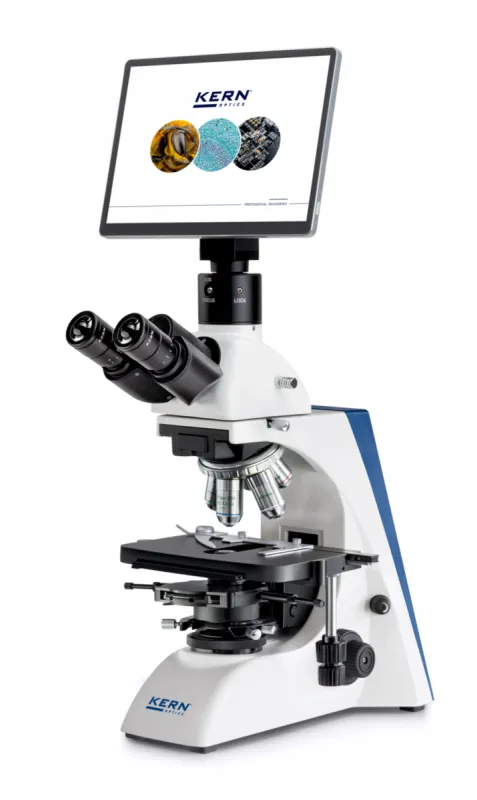 Kern & Sohn GmbH Phasenkontrast Mikroskop Trinokular Kern OBN 159 PROFESSIONAL LINE mit Android Tablet Kamera OBN 159T251