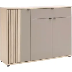 Schuhschrank Pisa Taupe/Eichefarben