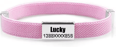 Inspire Picks PawID Personalized Breakaway Pet Collar Custom Name Collar With Metal ID Tag For Cats & Small Dogs pink And Tag