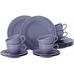 KAFFEESERVICE Beat Color Glaze Fliederblau 18-tlg.