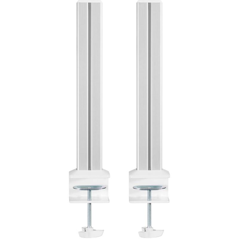 InLine Slatwall Befestigungssäulen Aluminium, für Tischhalterung Panel, 2er Set