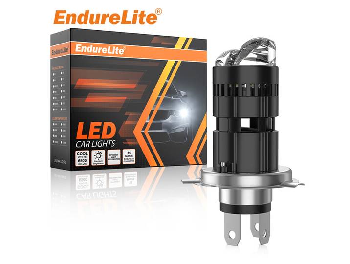 ENdureLite H4 grootlicht en dimlicht, aansluiten en gebruiken, H4-ledlampen, 13.000 lm 300% helderheid, efficiënt koelsysteem, verpakking van 1 stuk