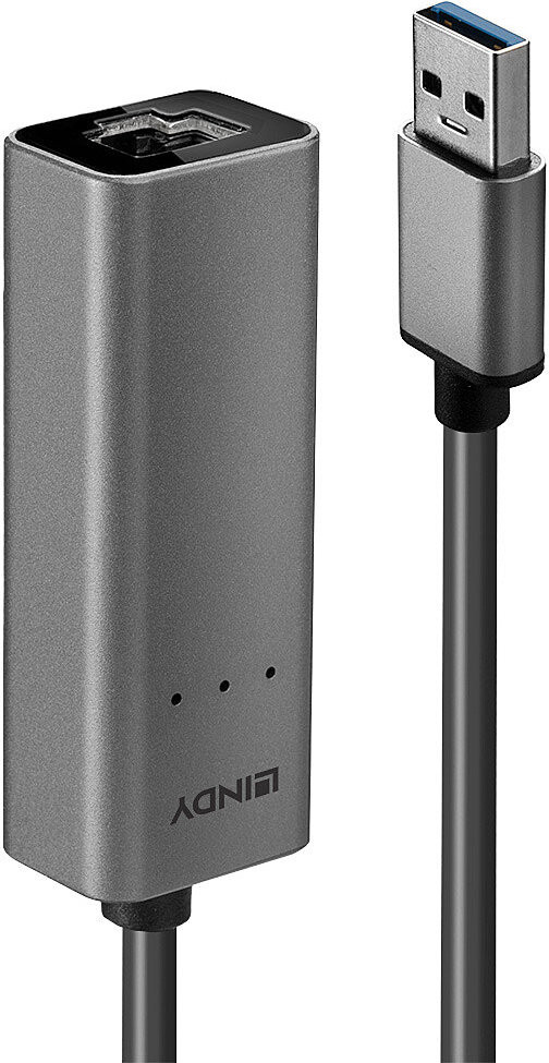 Lindy 43313 USB 3.0 naar 2.5G Ethernet Konverter Zilver