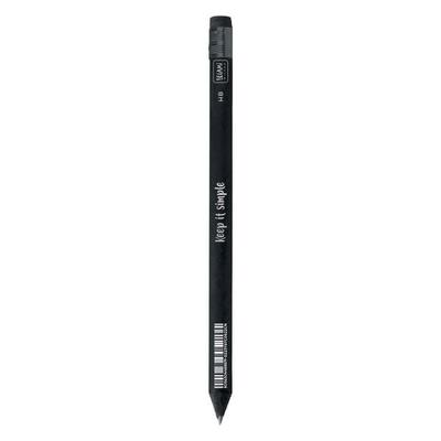 Legami Bleistift mit Radiergummi - Schwarz