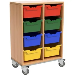 Schrank mit 8 hohen Schüben