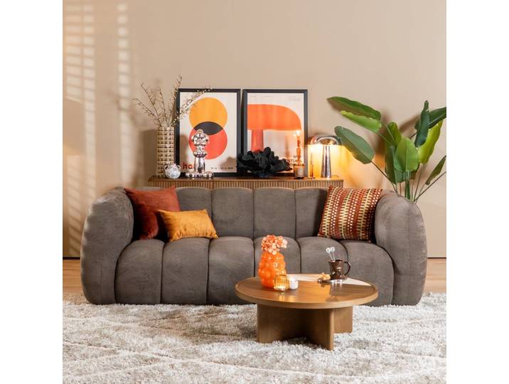 Bronx71 3-Sitzer Sofa Luca Chenille braun