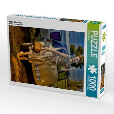 CALVENDO Puzzle Isetta Camping | 1000 Teile Lege-Größe 64x48cm Foto-Puzzle für glückliche Stunden