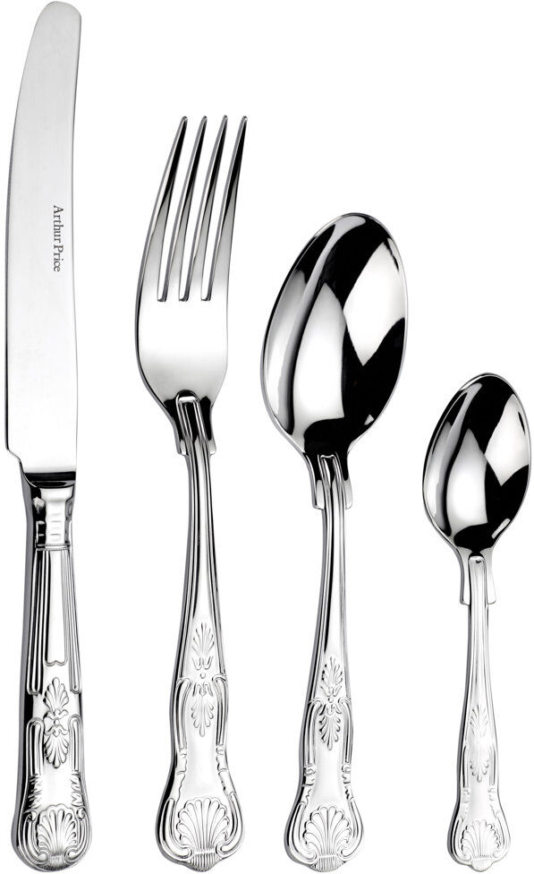 Arthur Price, Kings - 24 Piece Cutlery Set, Service for 6 Stainless Steel 24