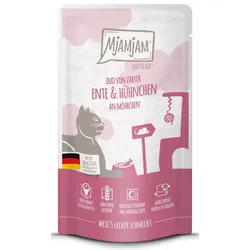 MjAMjAM Quetschie - DUO von von zarter Ente & saftigem Hühnchen an Möhrchen 125g 12x125 g
