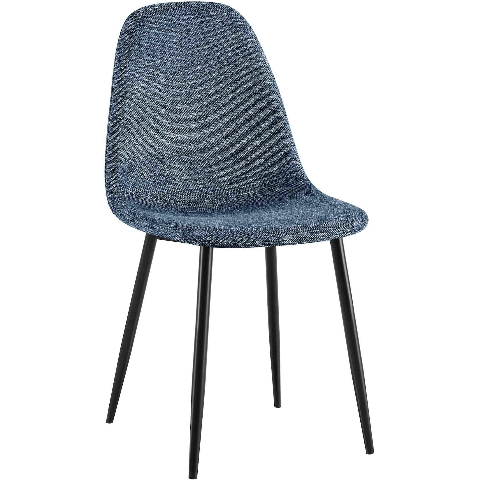 CLP Esszimmerstuhl Napier Stoff Farbe: dunkelblau, Material: Stoff