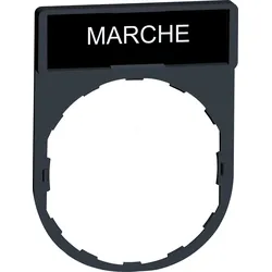 ZBY2103 - Schildträger 30x40mm, für Ø 22 Geräte, m. Schild MARCHE