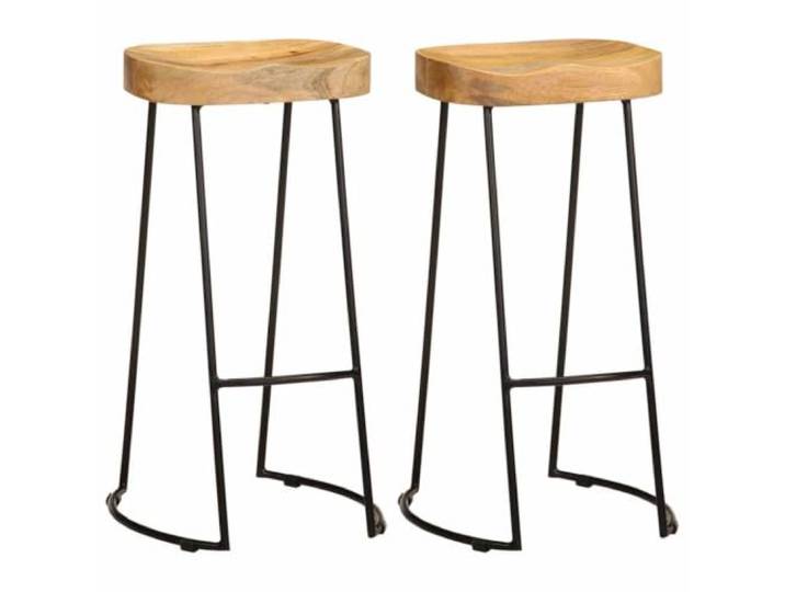 Makastle Barhocker 2 STK. Mango Massivholz