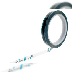 SAFEGUARD ESD-Klebeband mit ESD-Warnsymbol, transparent/hellblau, 12mm, 66m
