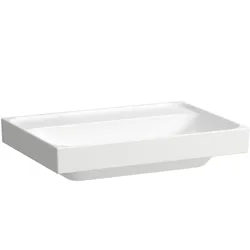 LAUFEN MEDA Aufsatzwaschtisch, geschliffen, 650x460mm, ohne Hahnloch, ohne Überlauf, H8161140001121, Farbe: Weiß