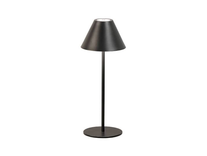 FH Lighting LED Tischlampe Kano, dimmbar, schwarz, Metall, Modern, LED Tischlampe