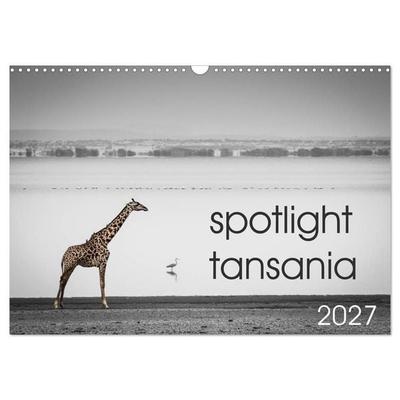 spotlight tansania (Wandkalender 2027 DIN A3 quer), CALVENDO Monatskalender