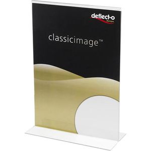 Deflecto Tischaufsteller 47901, A5, aus Kunststoff, T-Form, beidseitig