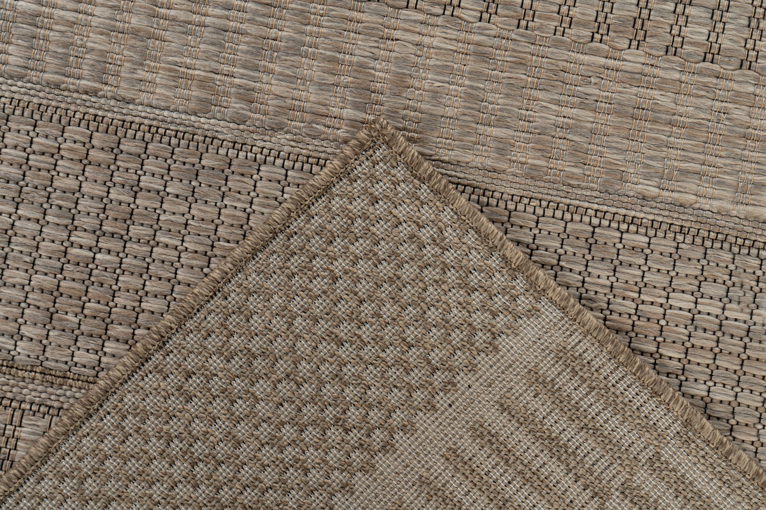 Teppich KAYOOM "Sindra 325", beige (natur), B:80cm H:9mm L:150cm, Polypropylen, Teppiche, Teppich, Kurzflor natur B : 80cm 1 Stk., 9mm, L: 150cm
