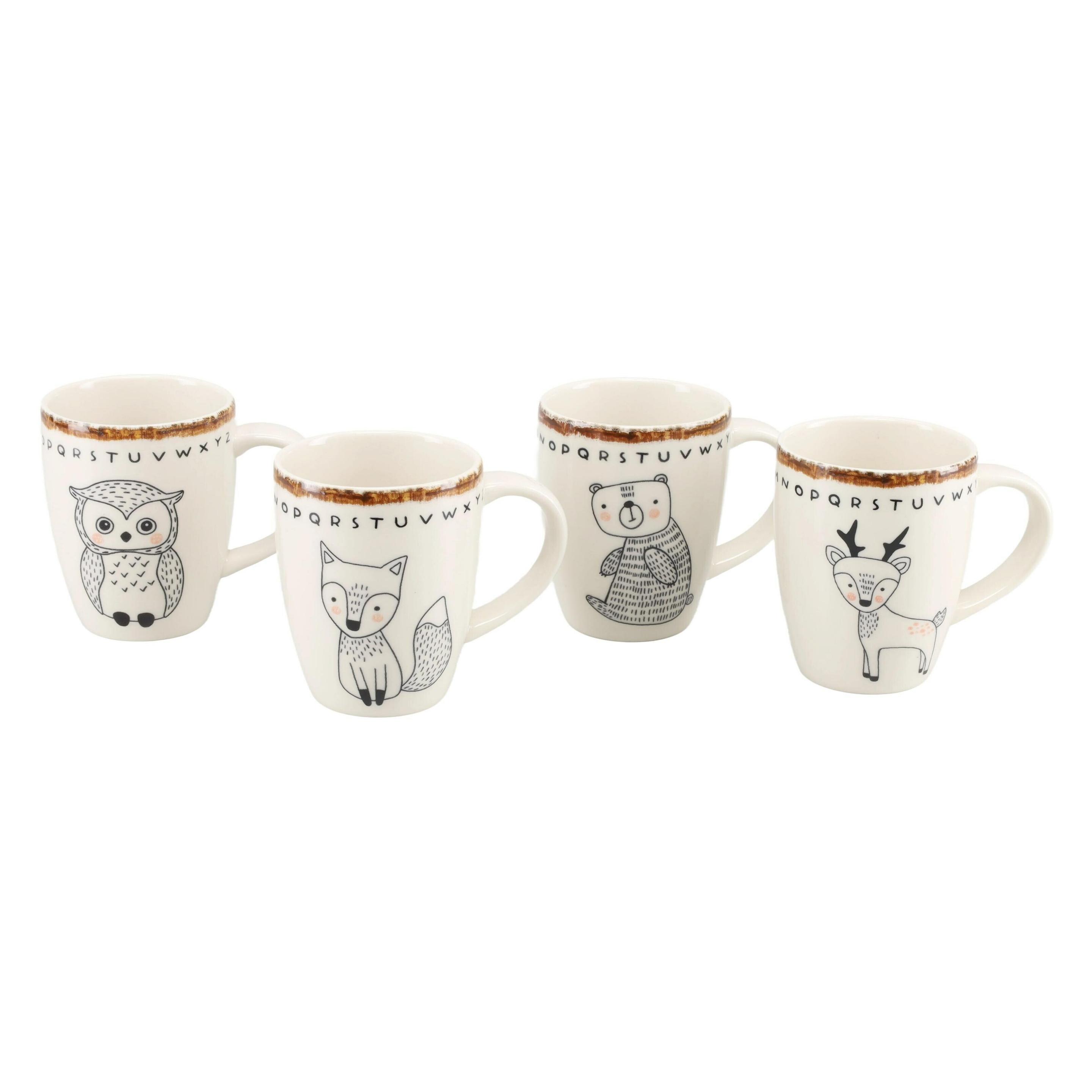 CreaTable Freunde des Waldes Becher Steinzeug Bunt 4-tlg (25044)