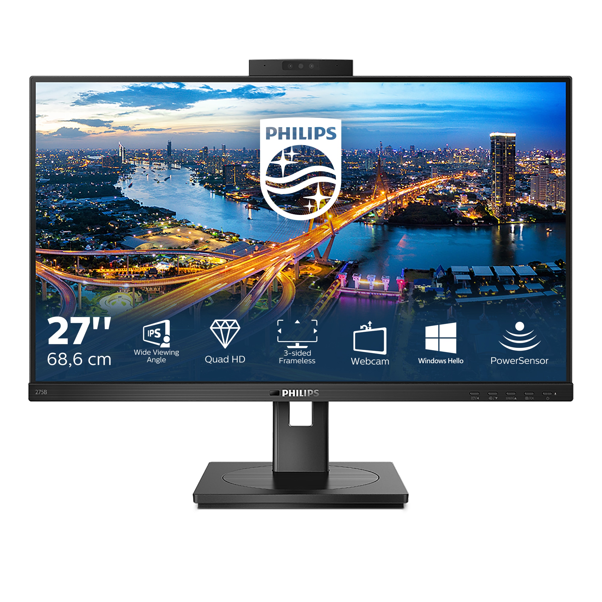 Philips B-Line 275B1H 27 Zoll WQHD IPS Panel 16:9 75 Hz Monitor