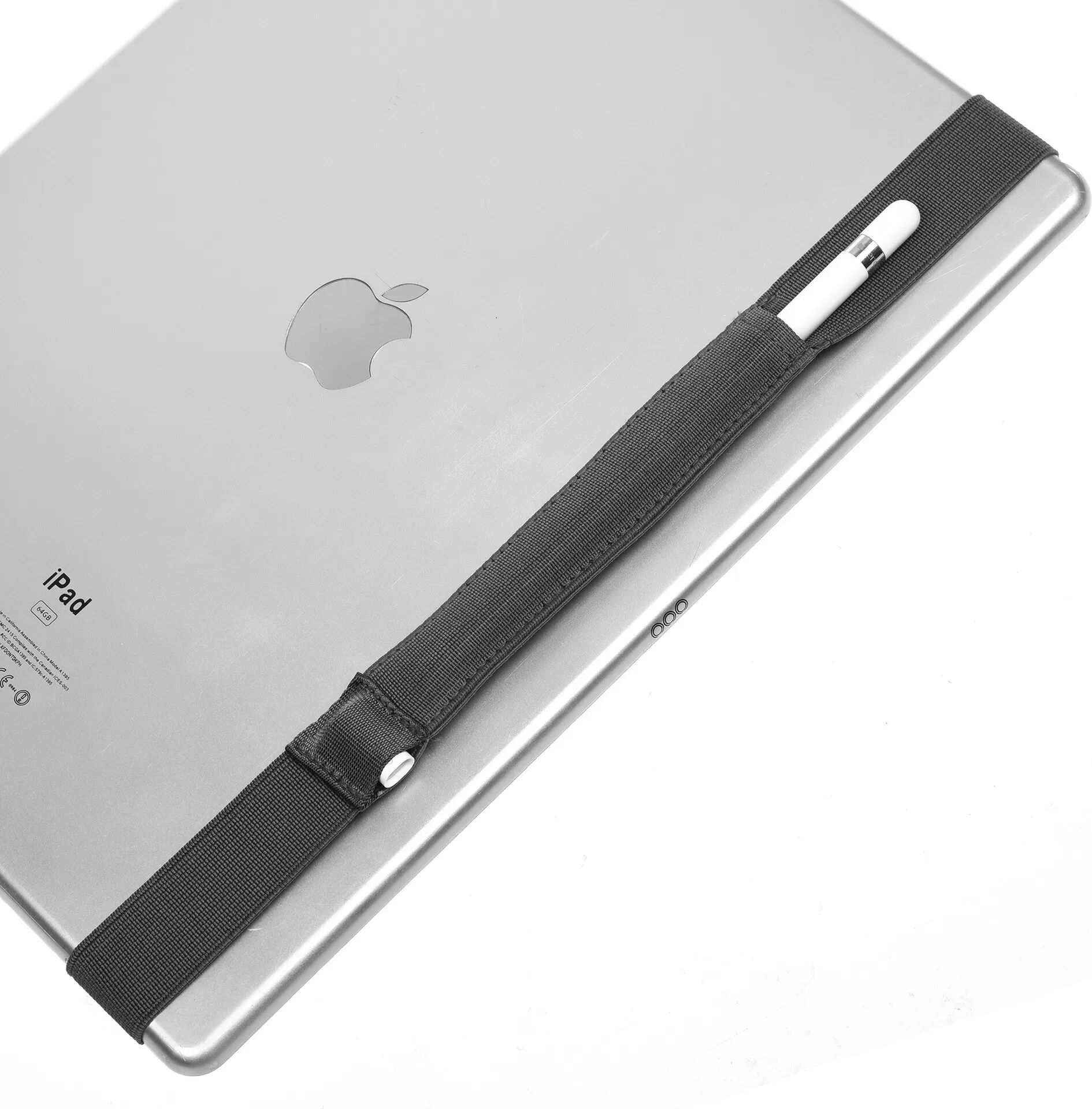INF Elastische Hülle für Apple Pencil, Eingabestifthülle, Schwarz 12,9 Zoll