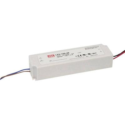 MEAN WELL LPV-100-48 LED-Trafo Konstantspannung 100 W 0 - 2.1 A 48 V/DC nicht dimmbar, PFC-Schaltkreis, Überlastschutz 1 St.