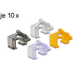 Delock Repair Clip Set 2 - Netzwerkanschluss Reparatur-Clip - Schwarz, orange, violett, durchsichtig (Packung mit 40) 86422