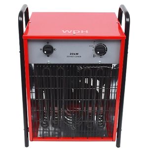 Aktobis Heizlüfter WDH-IFH20, mit 3 Stufen bis 20000 Watt, Elektroheizer 400V, Spritzwasserschutz, Frostwächter, 3084m³/h