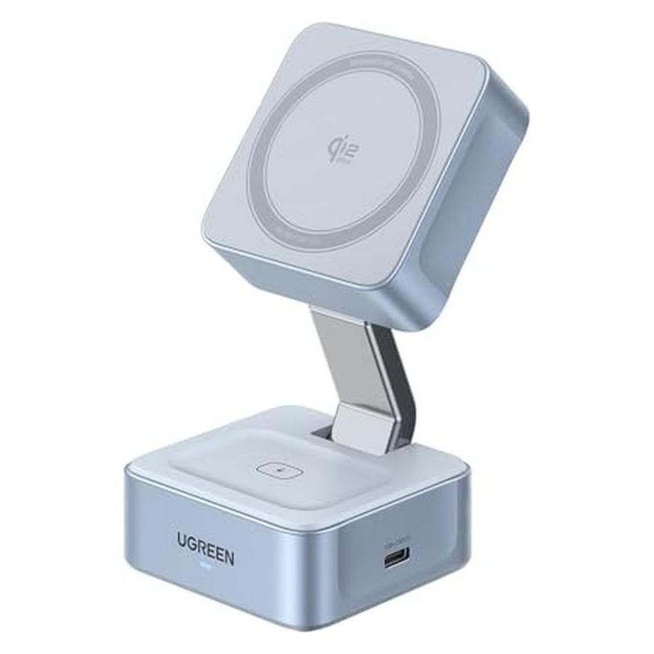 Ugreen MagFlow 2-in-1 Magnetic Wireless Charger (25 W) (55960B)