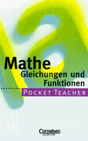 Siegfried Schneider - Pocket Teacher, Sekundarstufe I, Mathematik, Gleichungen und Funktionen - Preis vom 09.10.2026 07:28:09 h