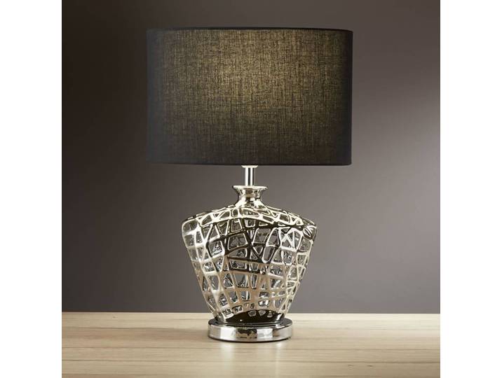 Lampe Network 21 x 42 x 30cm Argenté Tissu mélangé E27