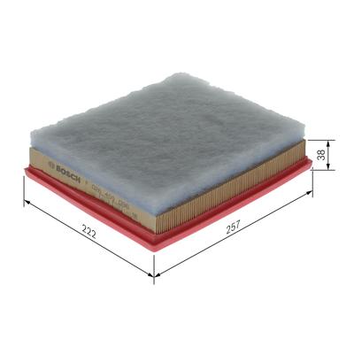 BOSCH Luftfilter f026400096 Filtereinsatz 42mm für Ford
