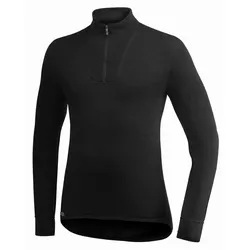 Unterhemd Zip Turtleneck 400 g/qm Unisex Schwarz S