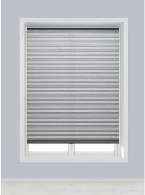 Linen Ave. Linen Avenue Custom Cordless Grey Light-fIltering Cellular Shade