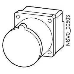 Siemens BVP:203255 BD2-CEE165 EINBAUSATZ CEE-STECKDOSE 5 POLI G 16A BVP203255