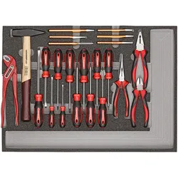 Gedore Red, Zubehör Werkzeugaufbewahrung, red R21010004 Werkzeugsatz 3x CT-Module 129-teilig