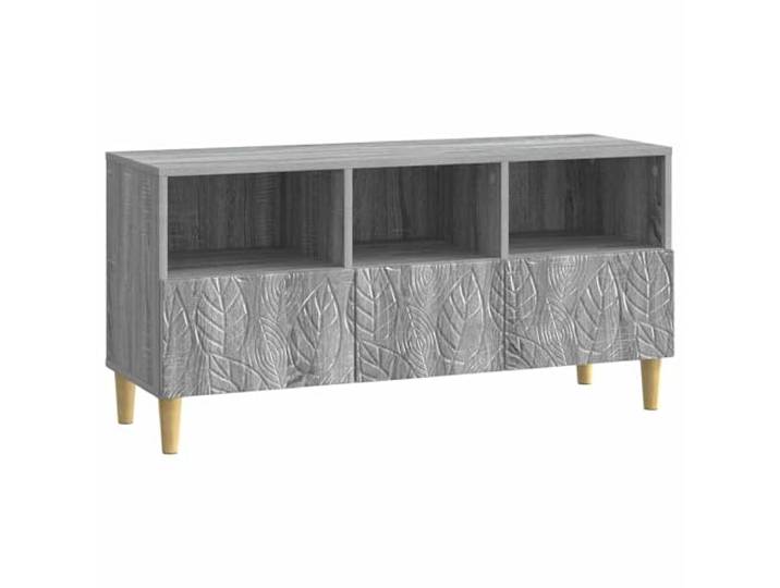 Makastle TV-Schrank 102x34,5x50 cm Sonoma-Grau Holzwerkstoff