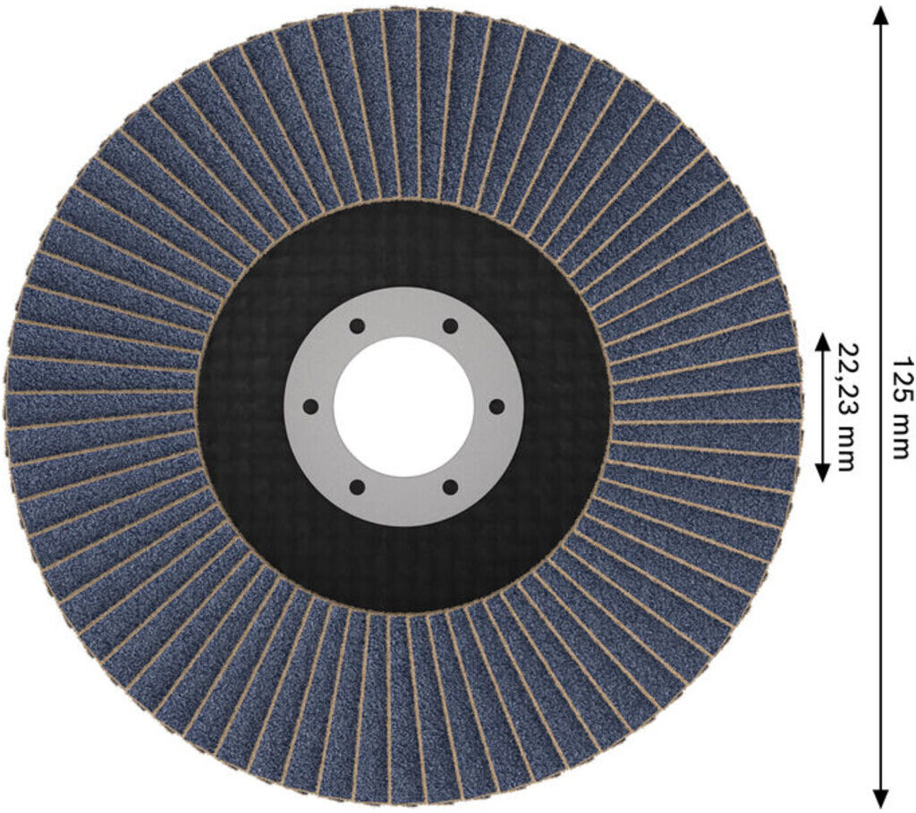 Bosch X451 Fächerschleifscheibe 125mm,T29,K40 (2608626138)