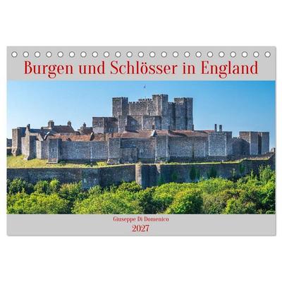 Burgen und Schlösser in England (Tischkalender 2027 DIN A5 quer), CALVENDO Monatskalender