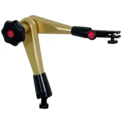 HG, Messlehre, Hydraulisches Messstativ-Gestänge (ohne Fuss) mit mechanischer Feineinstellung am Uhrenhalter, Au (26 cm)