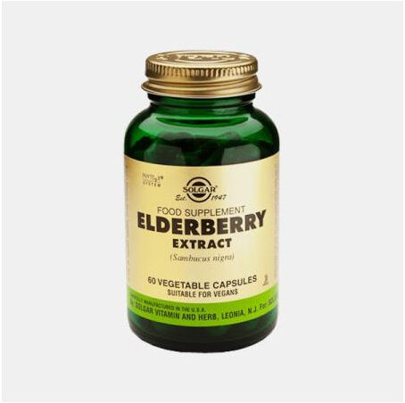 SOLGAR ELDERBERRY EXTRACT 60 CAPSULAS