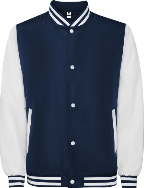Veste bicolore personnalisée légèrement rembourrée California XXL Marine/Blanc