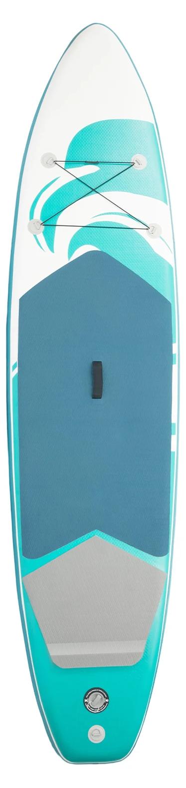 Aufblasbares SUP Board Tragbar - Stand Up Paddleboard Set - 330 L Volumen - Max 150 kg - Verstellbares Paddel 1,7-2,15 m - Für Erwachsene und Jugendliche - Blau