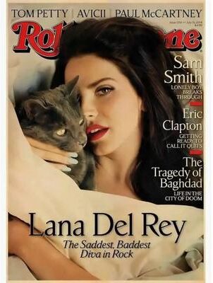 Inspire Essentials Lana Del Rey Aesthetic Canvas Poster Vintage Music Album Wall Art Decor 19 l