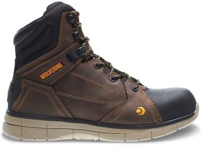 Wolverine Rigger Mid Composite Toe - Mens 8 Brown Boot W