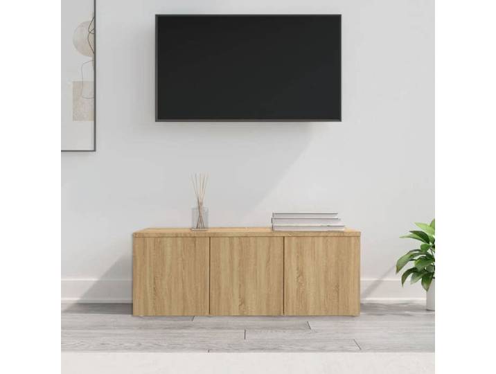 Meuble TV Chêne sonoma 80x34x30 cm Aggloméré