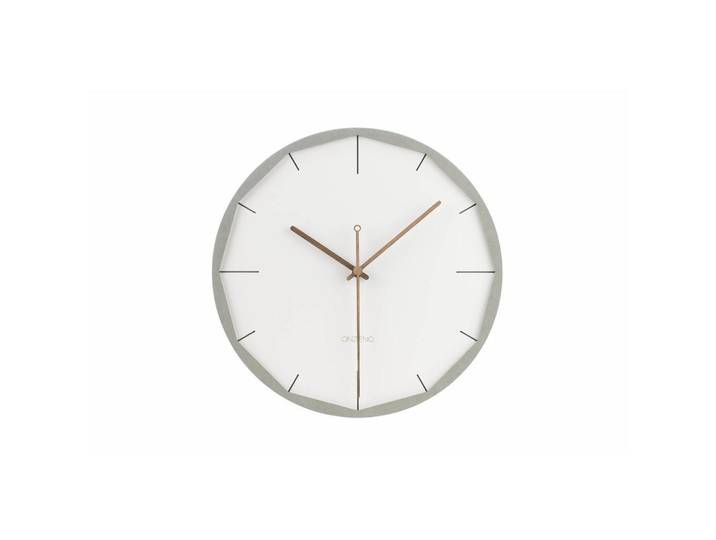 Onzeno Wanduhr Design Weiß 29/29 cm, 29x29x1 cm, Dekoration, Uhren, Wanduhren